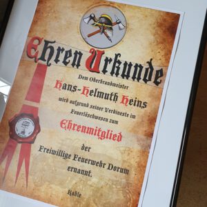 08.05.2022 – Hannes wird Ehrenmitglied